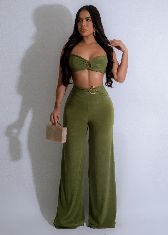 Golden Horizon Pant Set Green