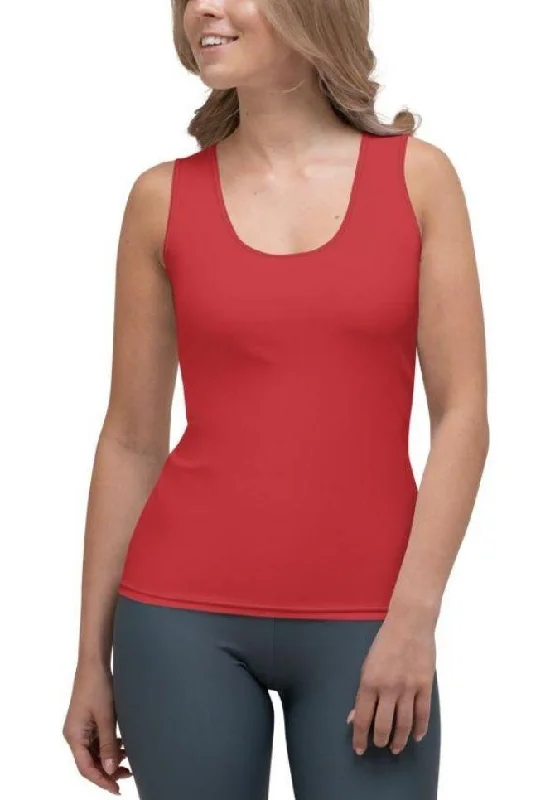 Crimson Red Tank Top