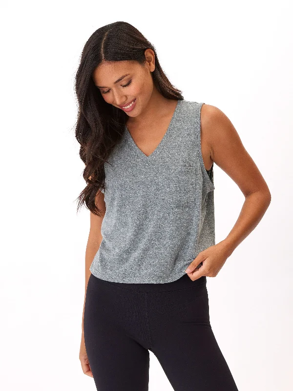 Hera Triblend Jersey V-Neck Tank