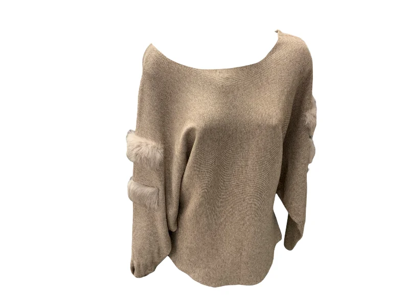 Women's Sweater Fur Tan XL