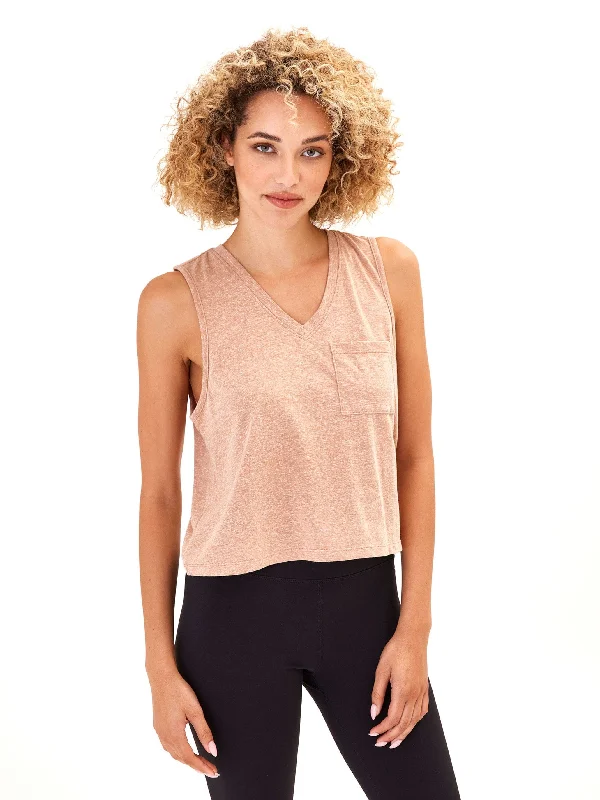 Hera Triblend Jersey V-Neck Tank