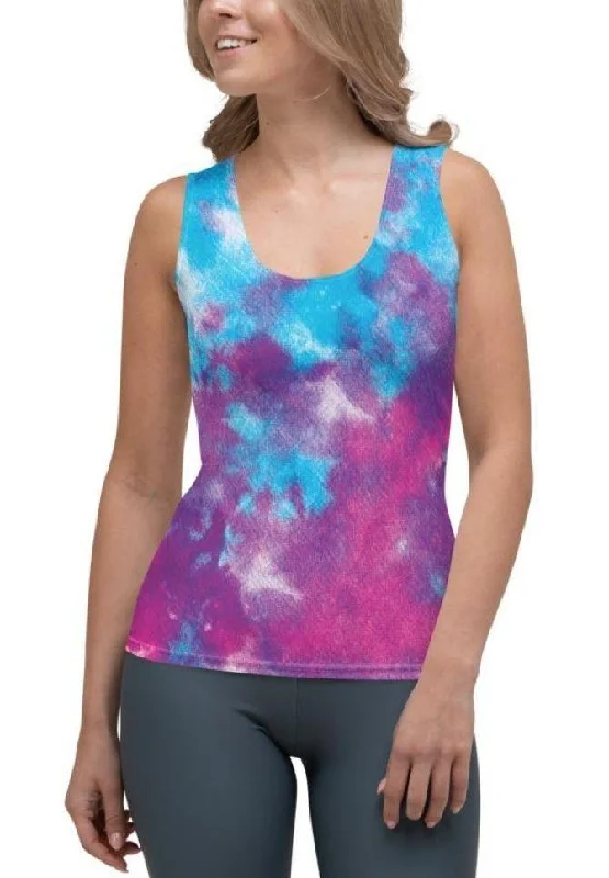 Purple Tie Dye Tank Top