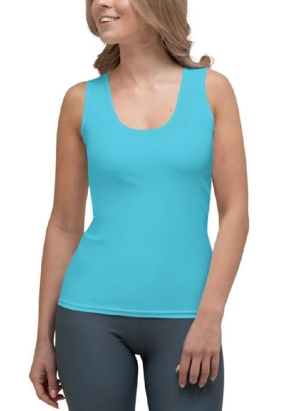 Aqua Turquoise Tank Top