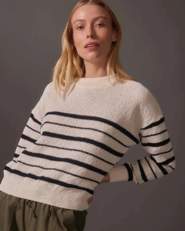 Women's Cropped Boucle Sweater