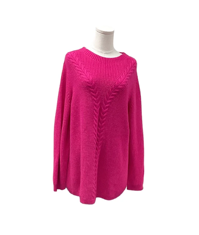 NWT Talbots Women's Sweater Fuschia 2X