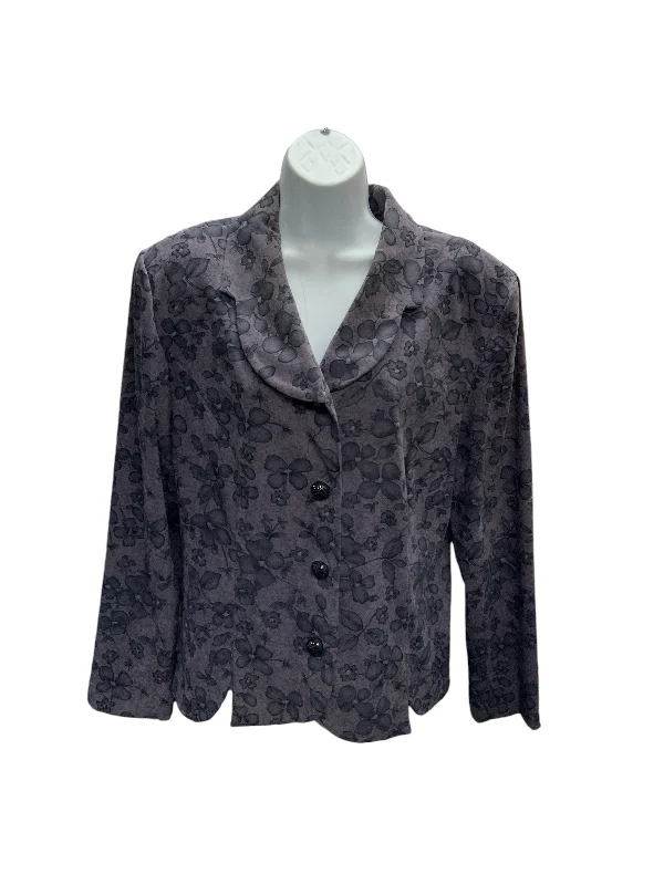 Leslie Fay Women's Jacket Purple 16