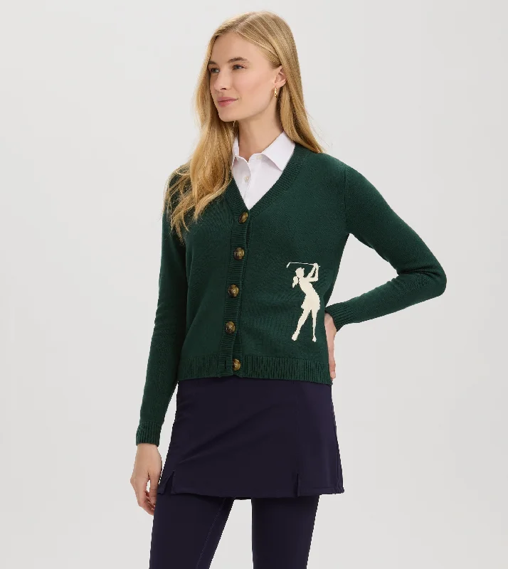 Renwick Swinging Golfer Cardigan