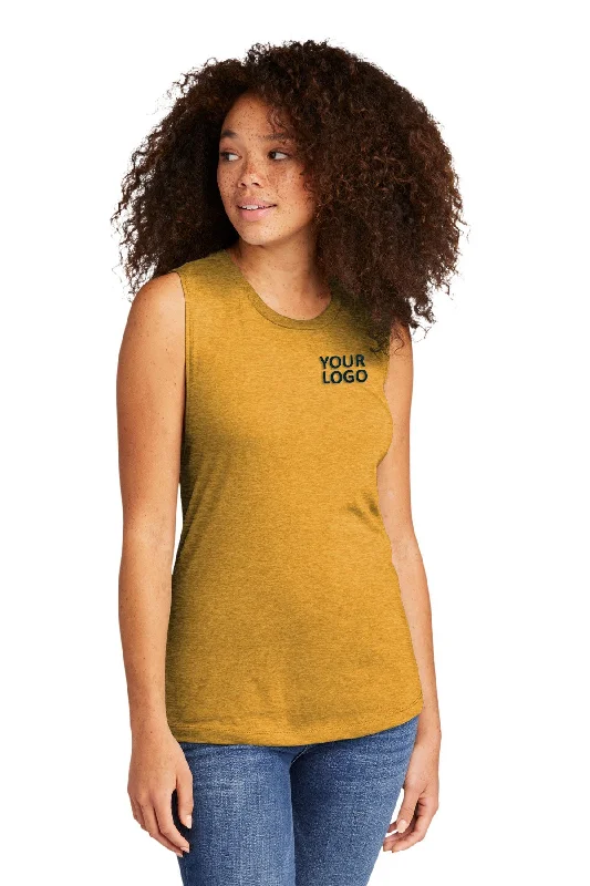 Next Level Women's Festival Customized Tank Tops, Antique Gold