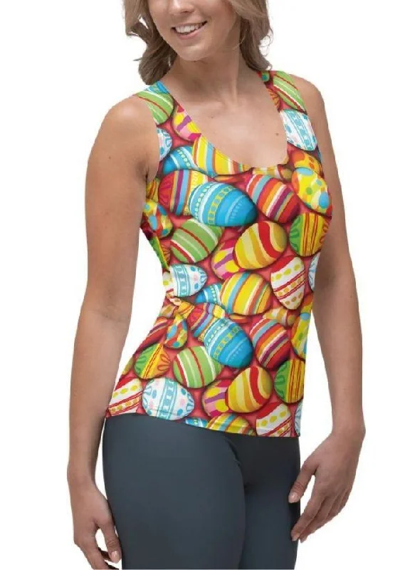 Colorful Easter Eggs Tank Top