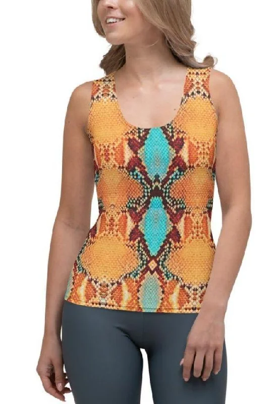 Colorful Snake Pattern Tank Top