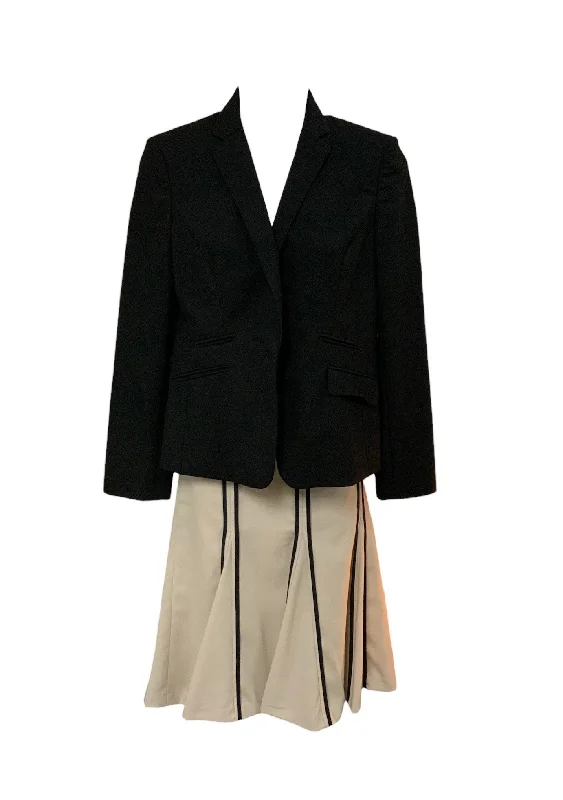 Loft Women's 2pc Skirt Suit Black 4P