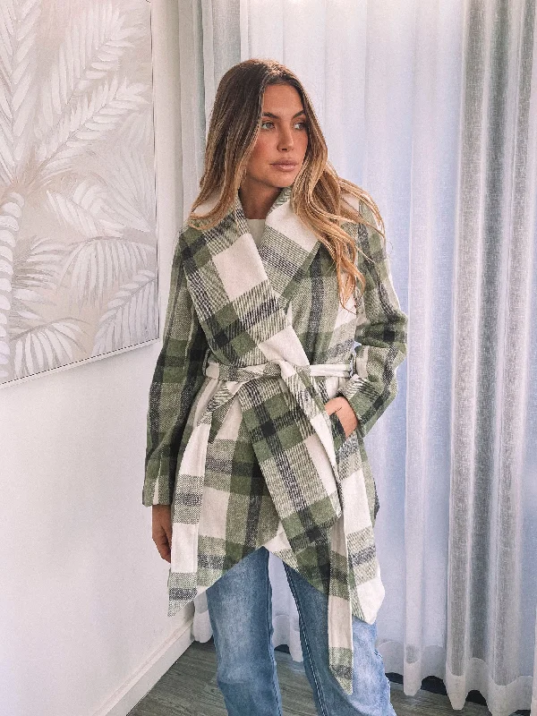 Ravina Jacket - Green Check