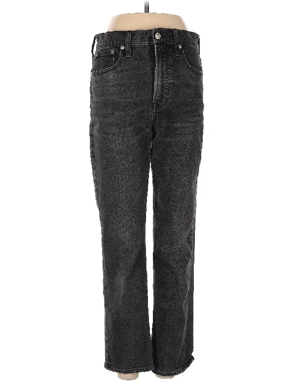 High-Rise Straight-leg Jeans in Dark Wash