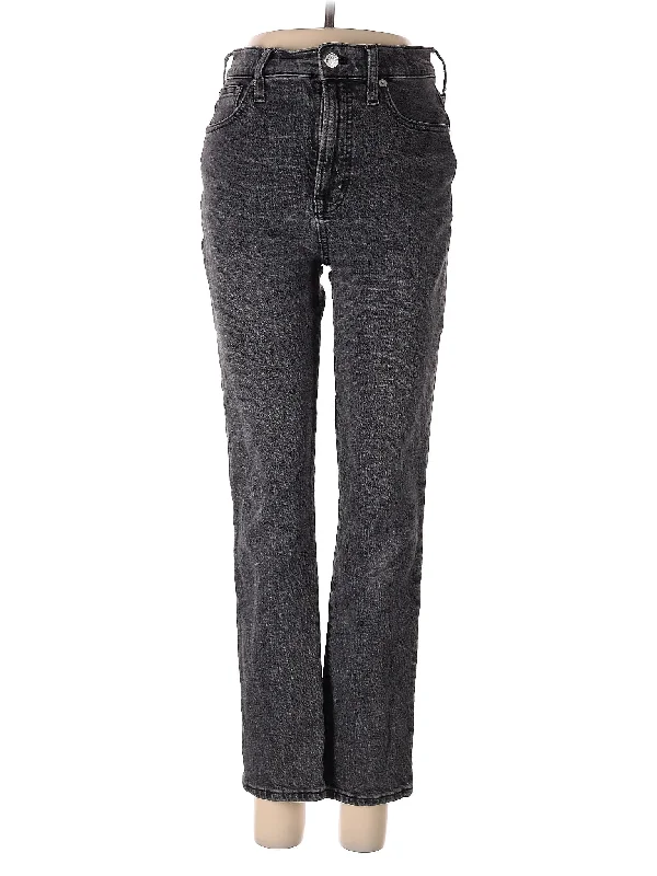 High-Rise Straight-leg Jeans in Dark Wash