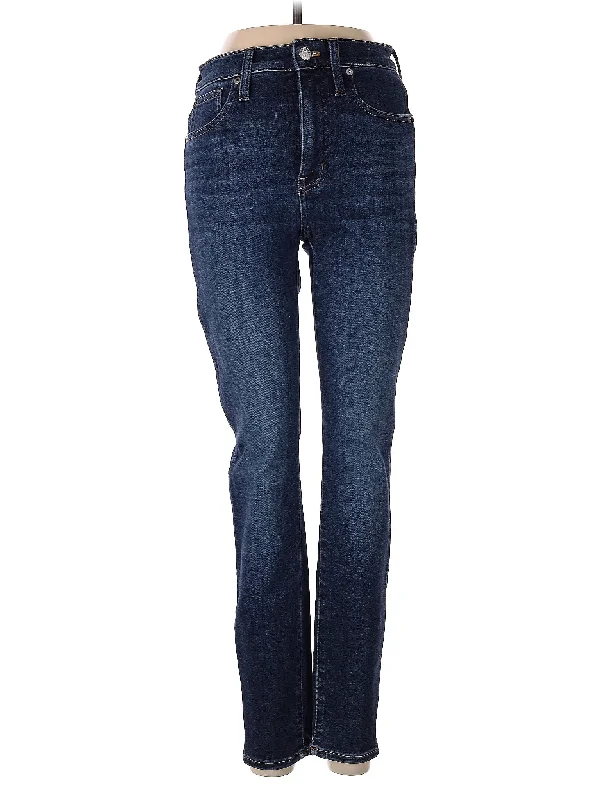 High-Rise Straight-leg Jeans in Dark Wash