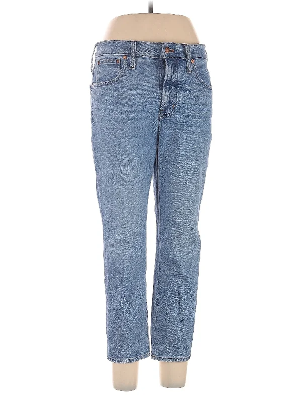 High-Rise Straight-leg Jeans in Light Wash