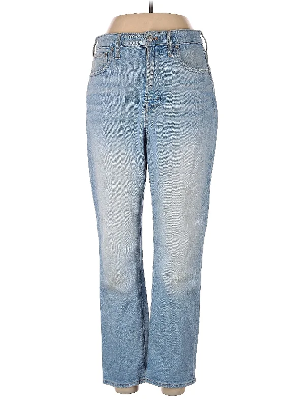 High-Rise Straight-leg Jeans in Light Wash