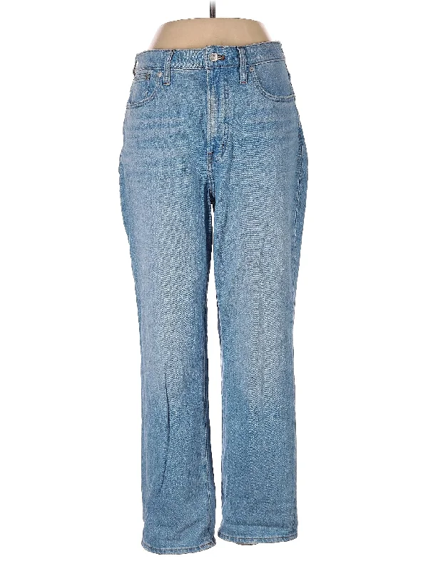 High-Rise Straight-leg Jeans in Light Wash