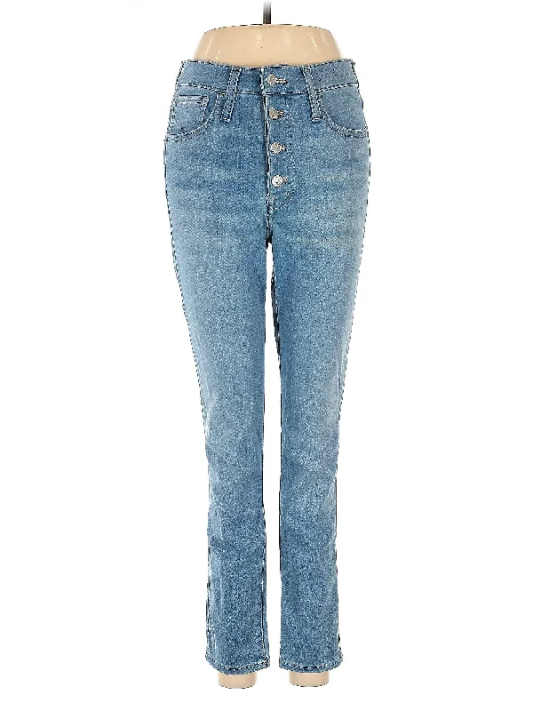 High-Rise Straight-leg Jeans in Light Wash