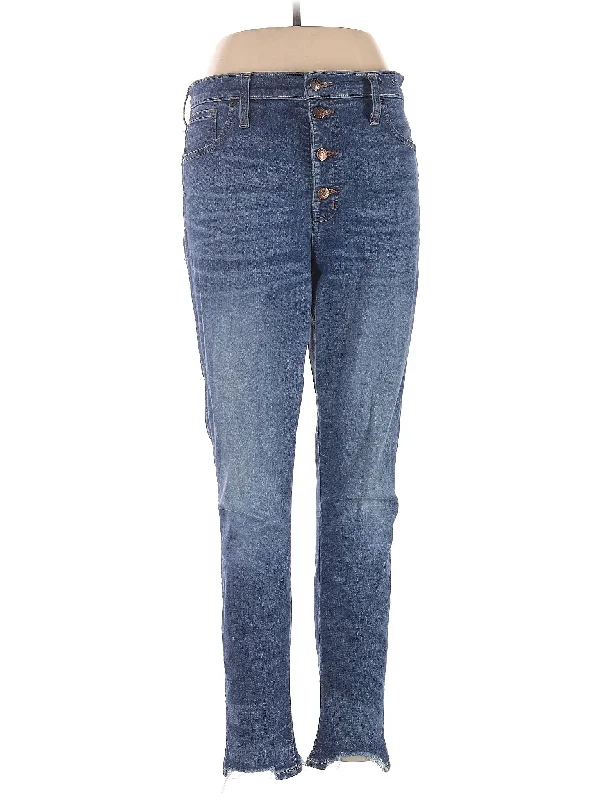 High-Rise Straight-leg Jeans in Medium Wash