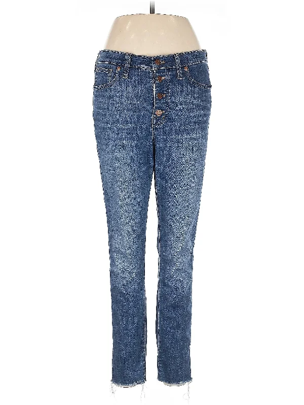 High-Rise Straight-leg Jeans in Medium Wash