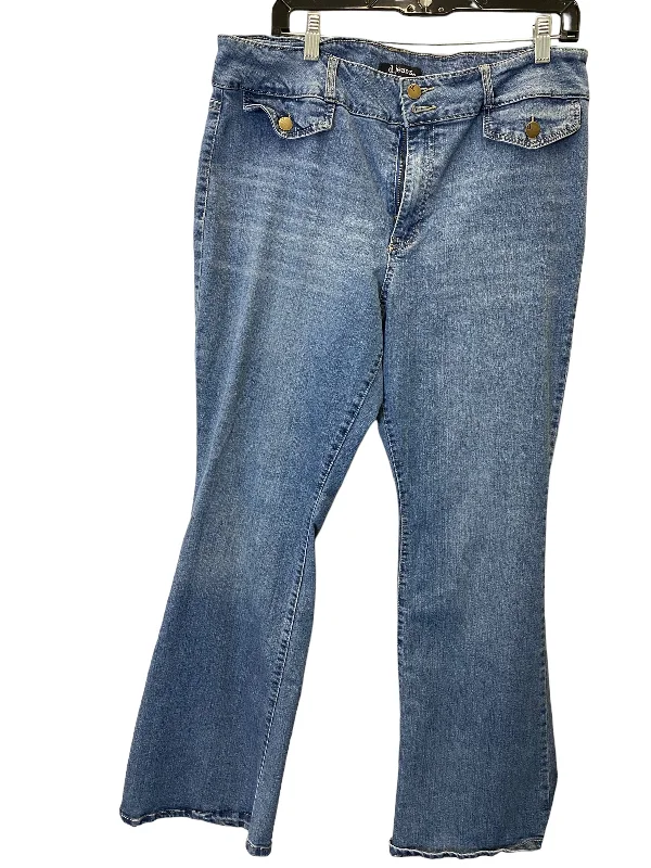 Jeans Flared By D Jeans In Blue Denim, Size: 16