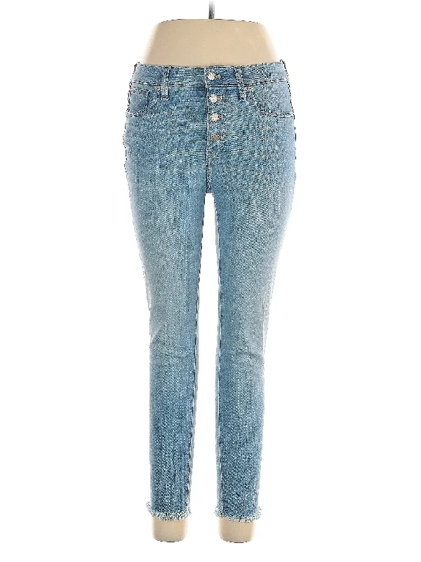 Low-Rise Skinny Jeans in Light Wash