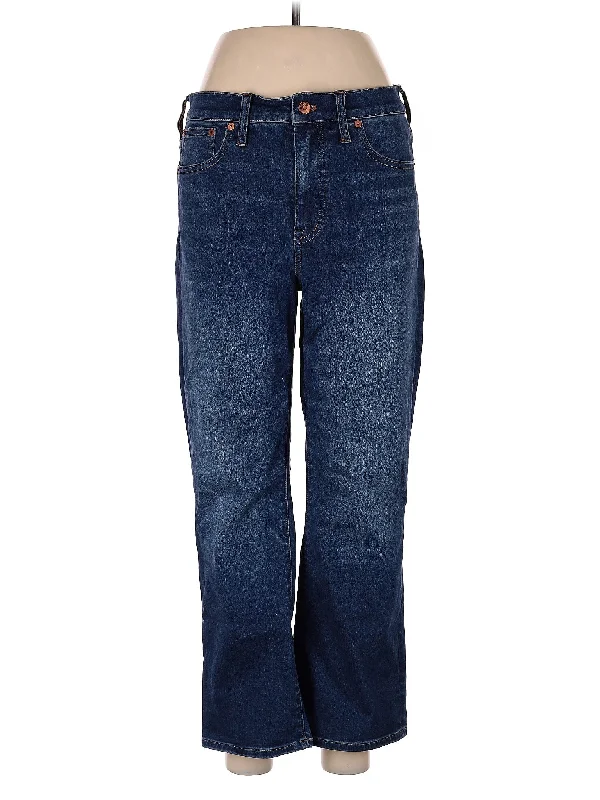 Mid-Rise Bootleg Jeans in Dark Wash