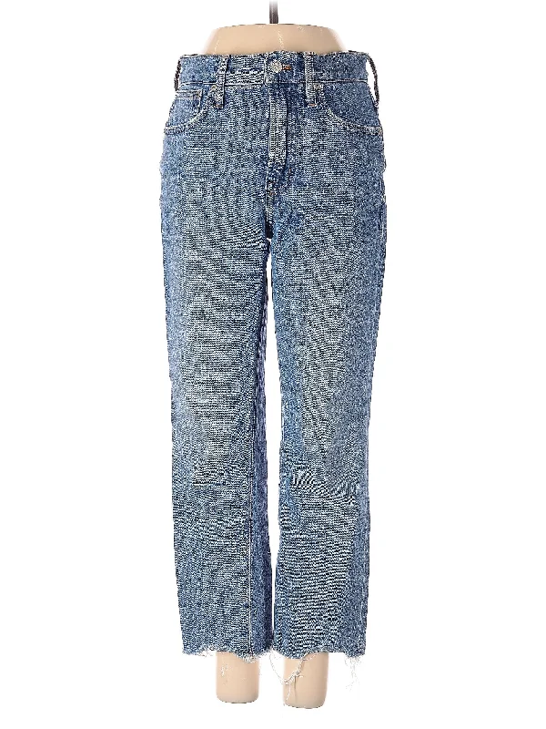 Mid-Rise Straight-leg Jeans in Light Wash