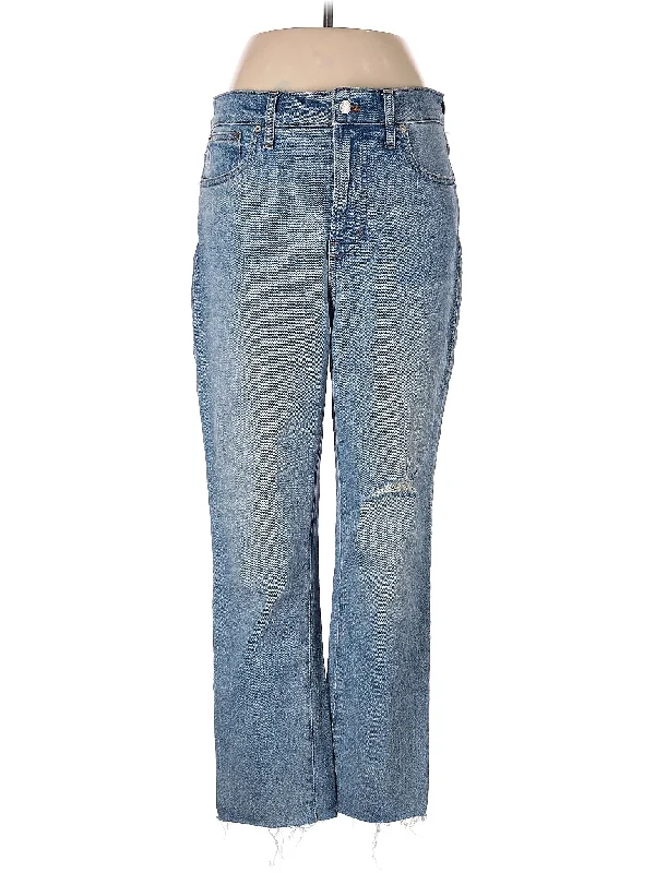 Mid-Rise Straight-leg Jeans in Light Wash