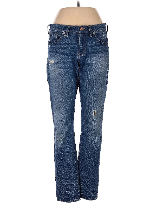 Mid-Rise Straight-leg Jeans in Medium Wash