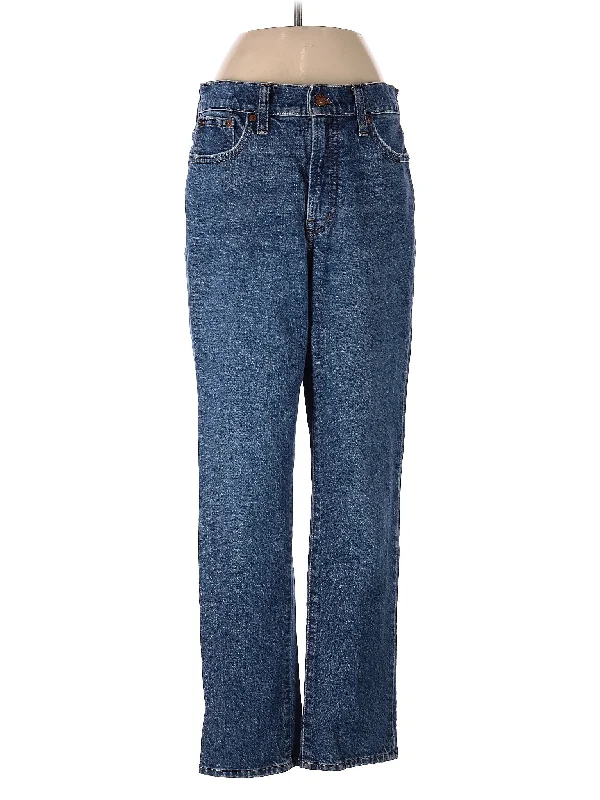 Mid-Rise Straight-leg Jeans in Medium Wash