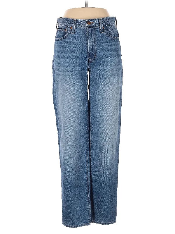 Mid-Rise Wide-leg Jeans in Medium Wash