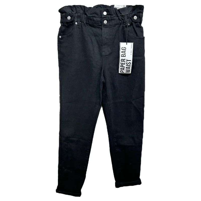 Paperbag Jeans  By Almost Famous In Black, Size: M