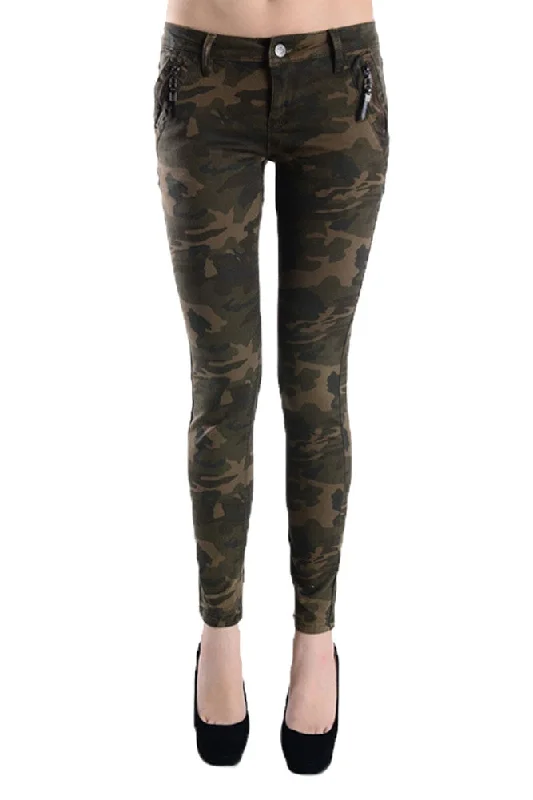 Women's Camo Print Skinny Jeans