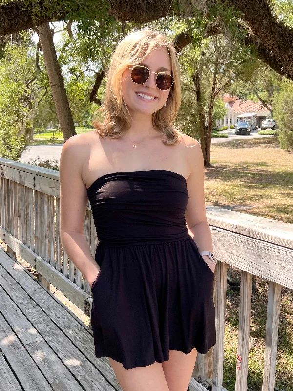 HALEY ROMPER IN BLACK