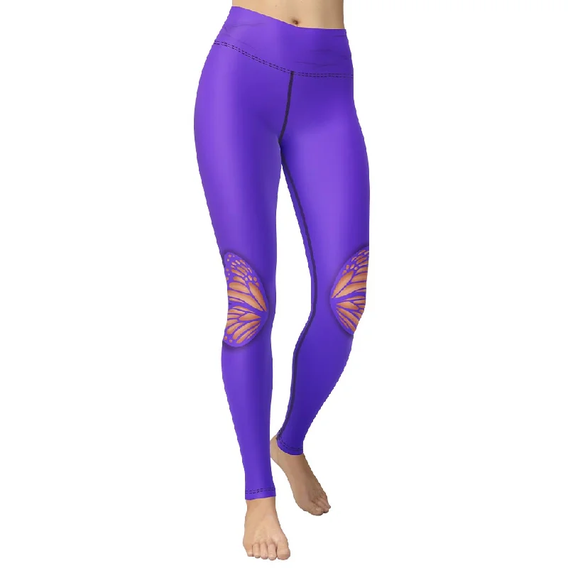 Butterfly Cut Out Yoga Leggings