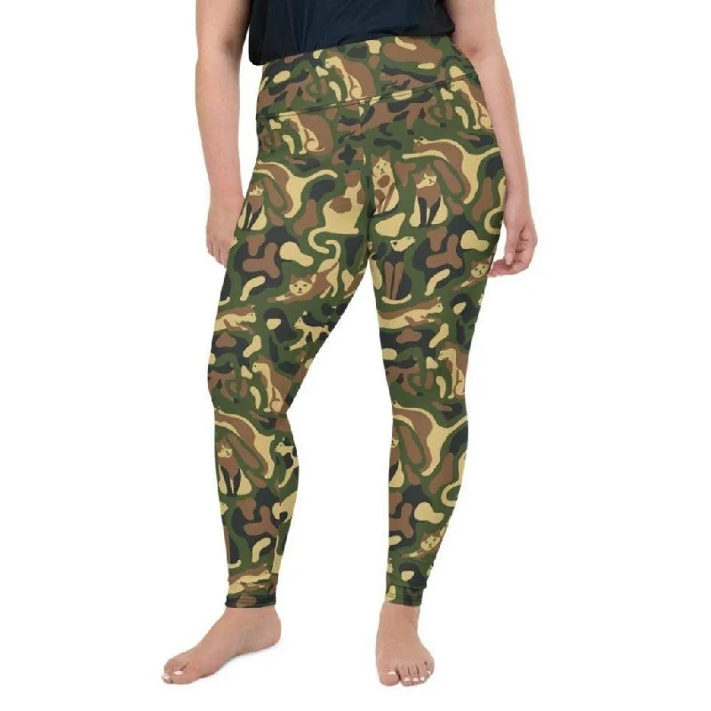 Cat Camo Plus Size Leggings