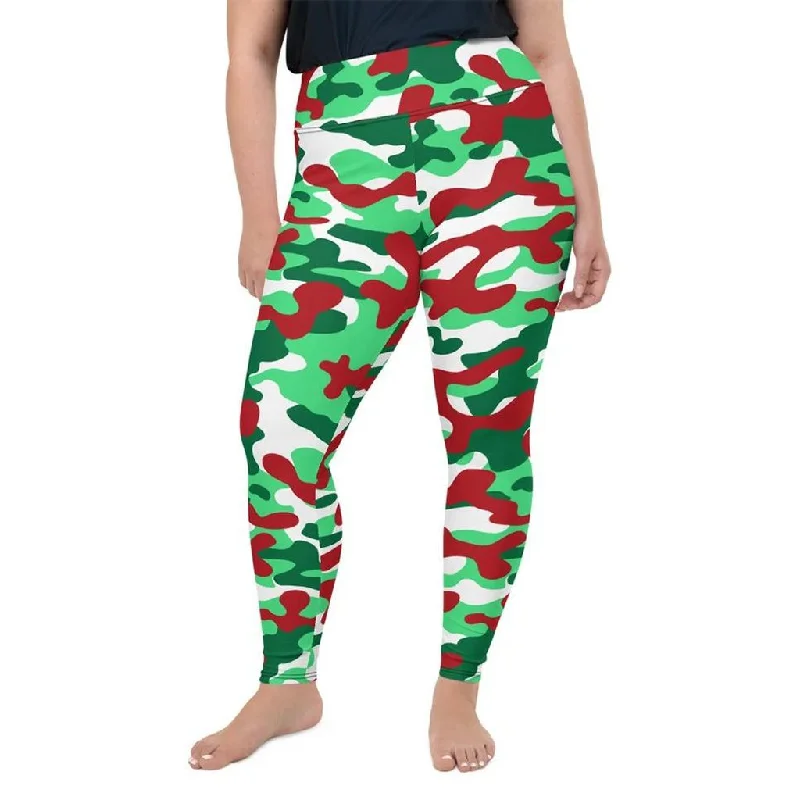 Christmas Camo Plus Size Leggings