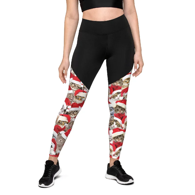 Christmas Cat Compression Leggings