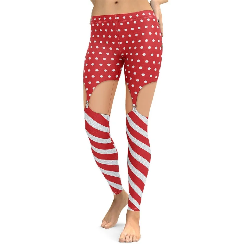 Christmas Suspenders Leggings