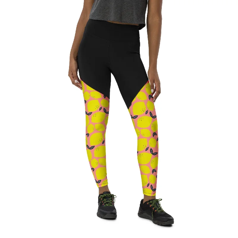 Cute Lemon Compression Leggings