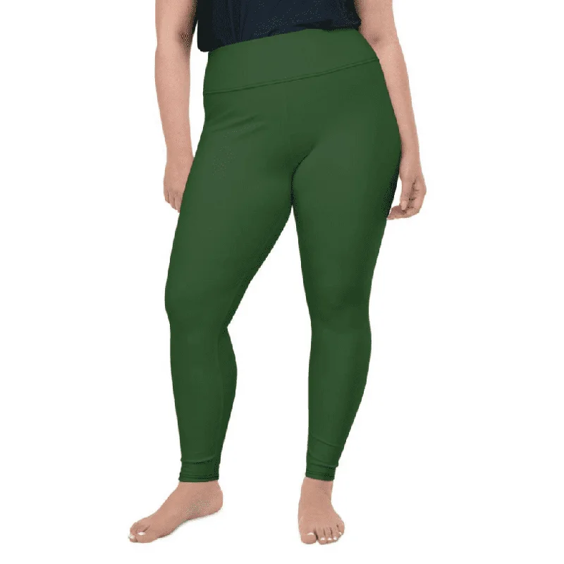 Deep Forest Green Plus Size Leggings