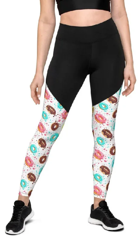 Doughnut Pattern Compression Leggings