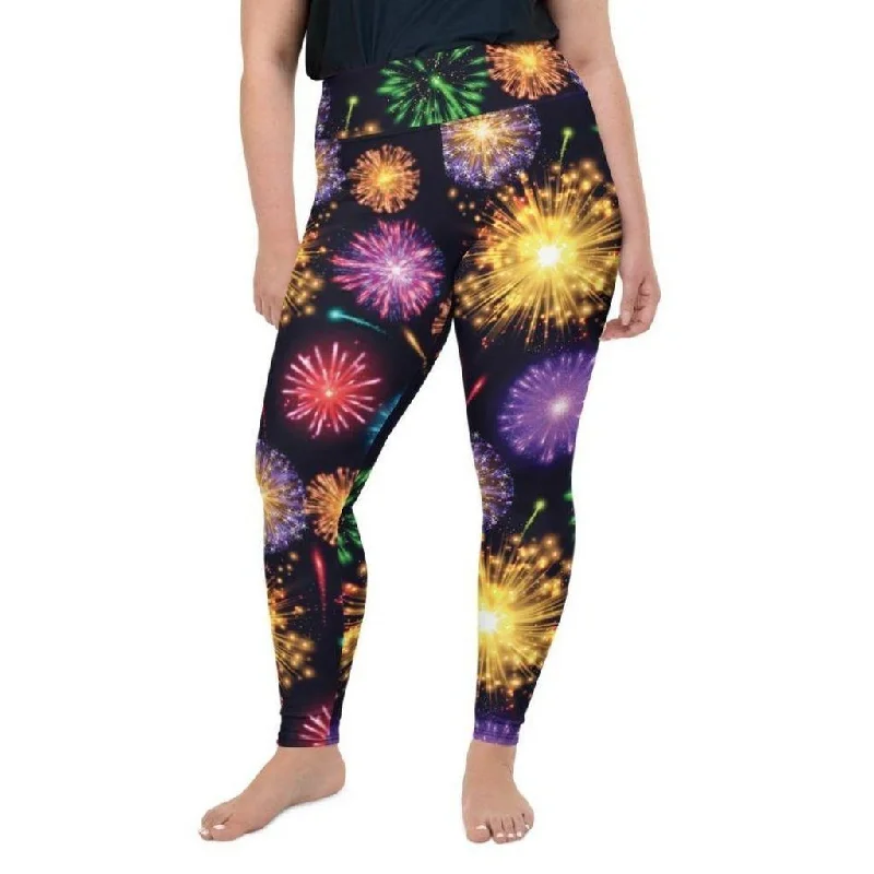 Fireworks Plus Size Leggings