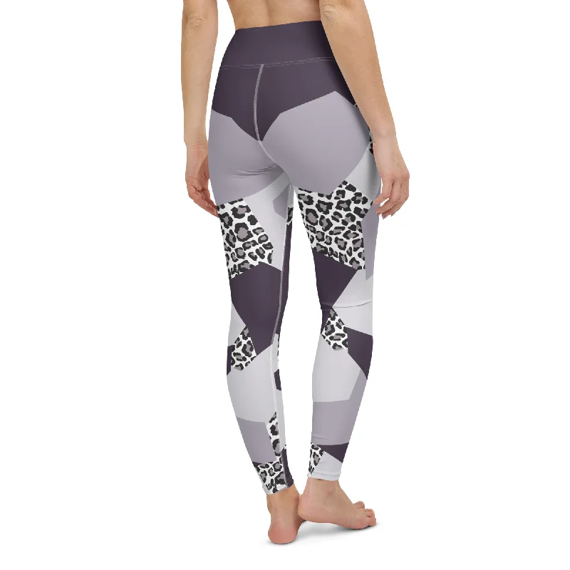 Geometric Animal Print Yoga Leggings