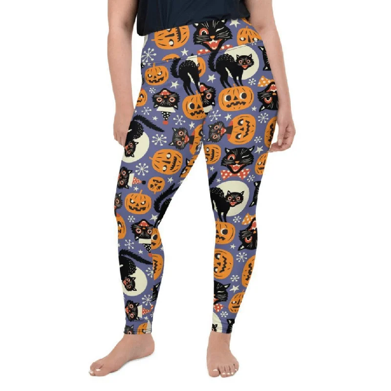 Halloween Print Plus Size Leggings