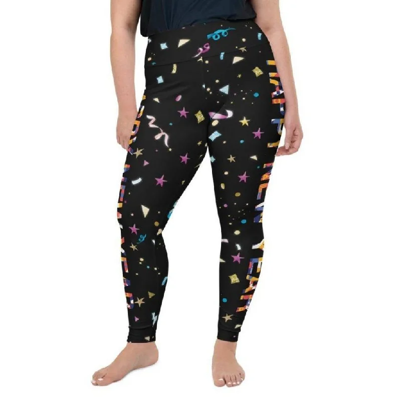 Happy New Year Plus Size Leggings