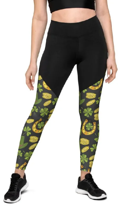 Happy St. Patrick's Compression Leggings