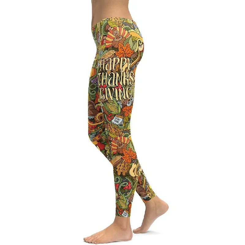 Happy Thanksgiving Leggings